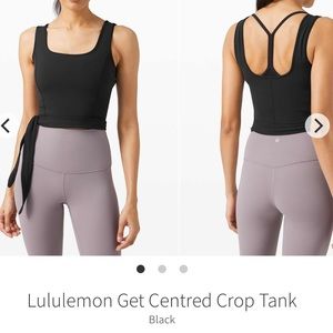 Lululemon Get Centred Crop Tank Black Release 2020 Style: W1CKSS Nulu Cropped 6